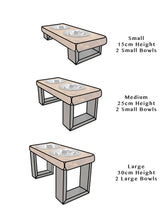 Load image into Gallery viewer, Modern Chunky Dog Bowl Table