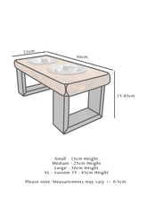 Load image into Gallery viewer, Modern Chunky Dog Bowl Table