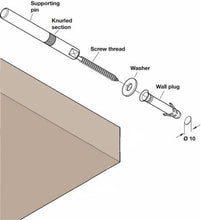 Load image into Gallery viewer, Chunky Solid Wood Floating Shelf -- 22cm deep