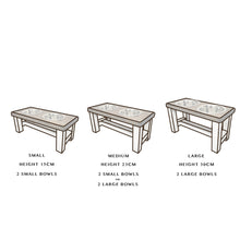 Load image into Gallery viewer, Modern Farmhouse Dog Bowl Table