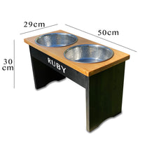 Load image into Gallery viewer, Personalised Deluxe Dog Bowl Table