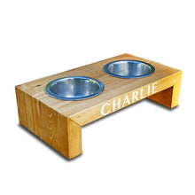 Load image into Gallery viewer, Personalised Waterfall Dog Bowl Table