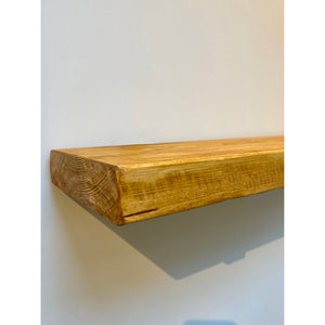 Chunky Solid Wood Floating Shelf  -- 22cm deep