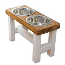 Load image into Gallery viewer, Modern Farmhouse Dog Bowl Table
