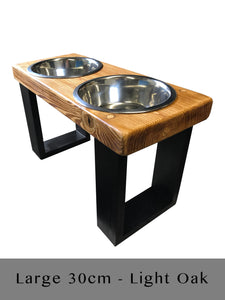Modern Chunky Dog Bowl Table