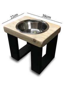 Single Modern Chunky Dog Bowl Table