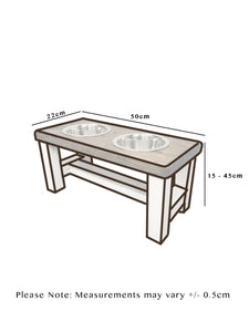 Modern Farmhouse Dog Bowl Table