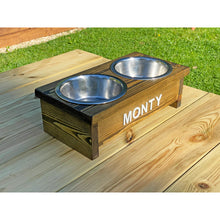 Load image into Gallery viewer, Compact Personalised Dog Bowl Table
