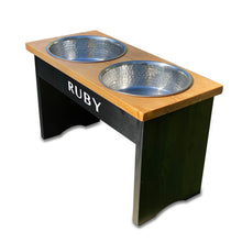 Load image into Gallery viewer, Personalised Deluxe Dog Bowl Table
