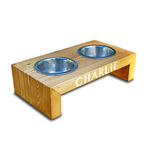 Personalised Waterfall Dog Bowl Table